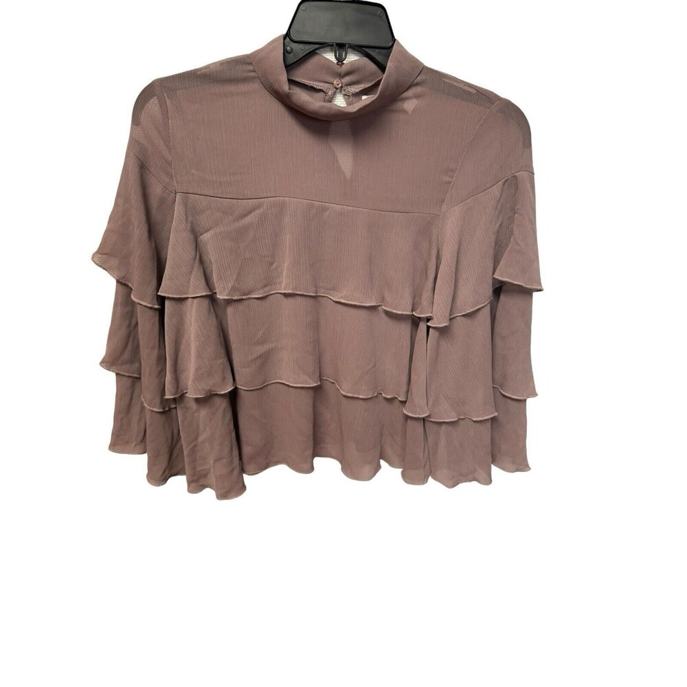 Bishop & Young Ruffled Blouse XS NWT